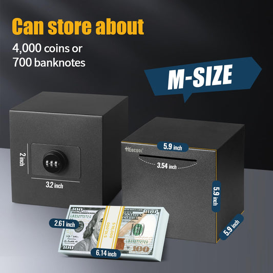 hicocool piggy bank reset code close up shows easy savings controls