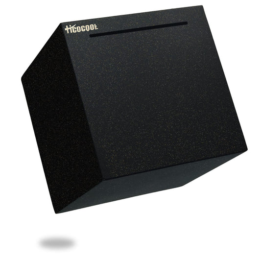 hicocool piggy bank stainless steel with starry-black finish secures savings