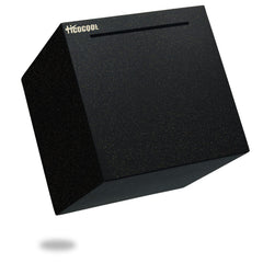 hicocool piggy bank stainless steel with starry-black finish secures savings