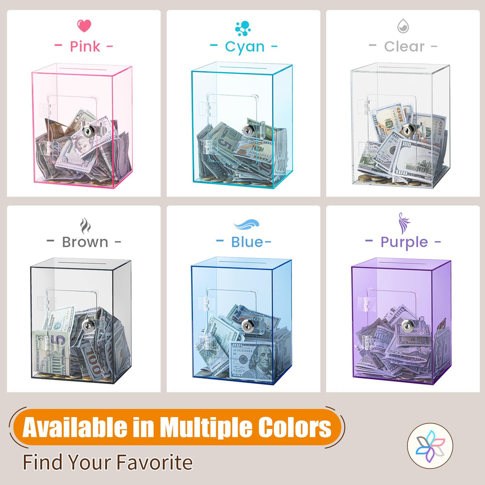 Hicocool transparent savings box enhances motivation by showing progress at a glance.