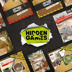 Hidden Games packaging hints at mystery-filled fun and age-friendly gaming