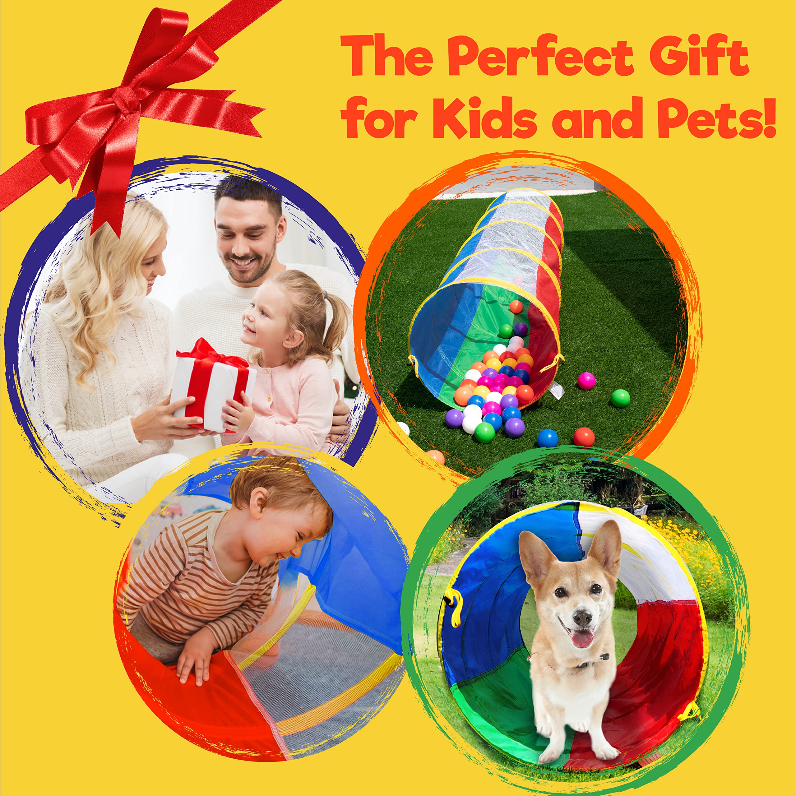 Indoor-outdoor versatility of the Hide N Side tunnel for playtime anywhere