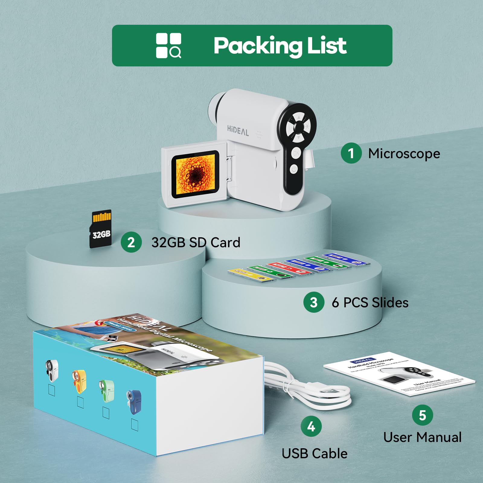 32GB card stores photos and videos of discoveries with ease