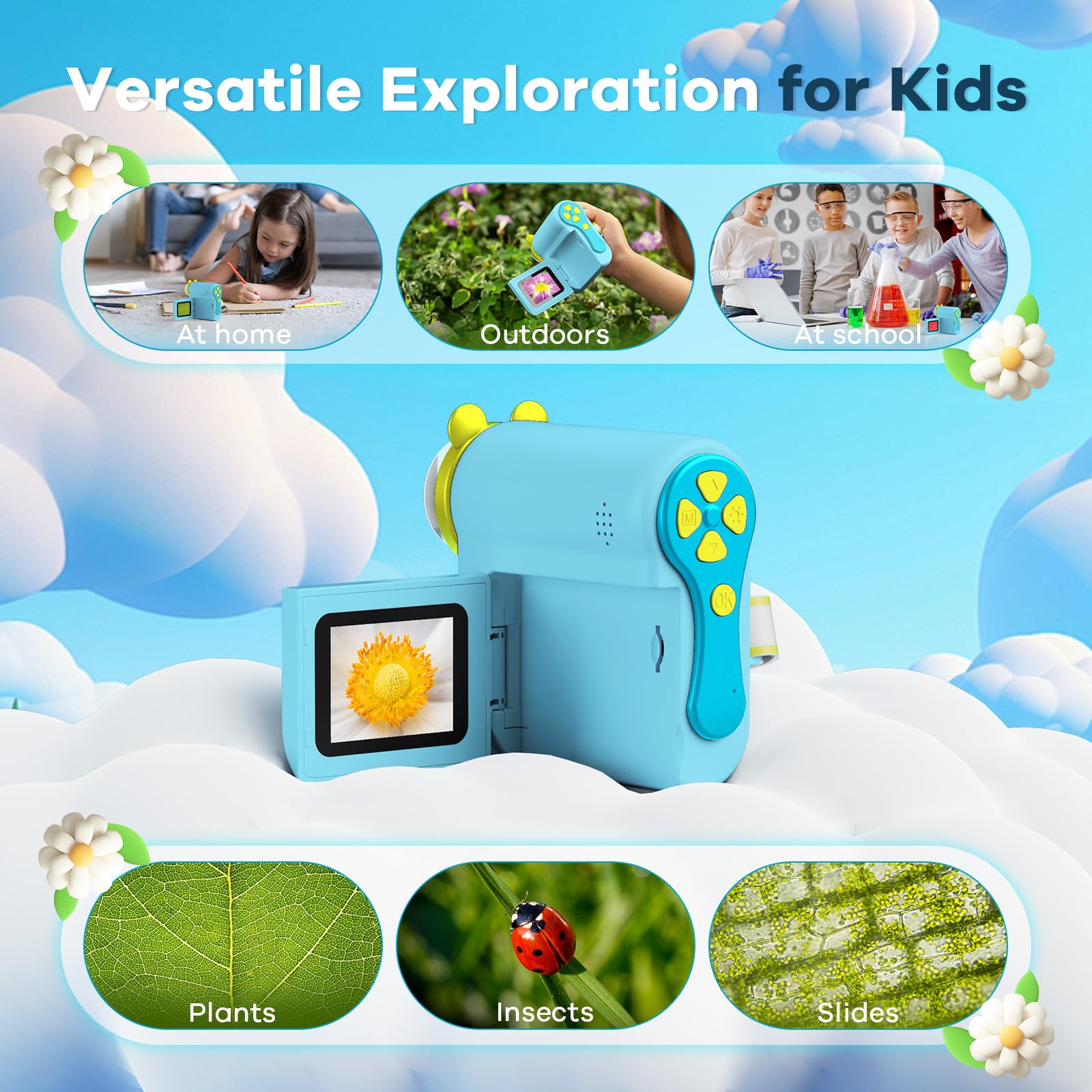 Hideal HP60 IPS portable design for home outdoors and classroom.