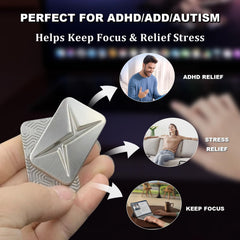 HIDEDC Breakthrough Fidget Slider cracked-shell pattern emphasizes tactile feedback.