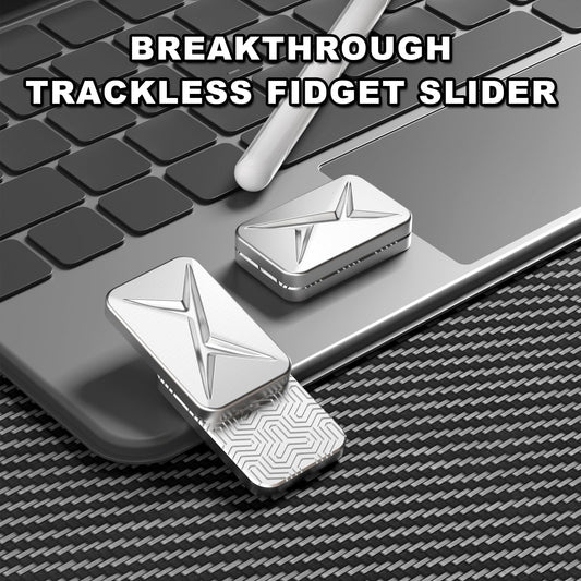 HIDEDC Breakthrough Fidget Slider side grip highlights ergonomic shape for one-handed use.