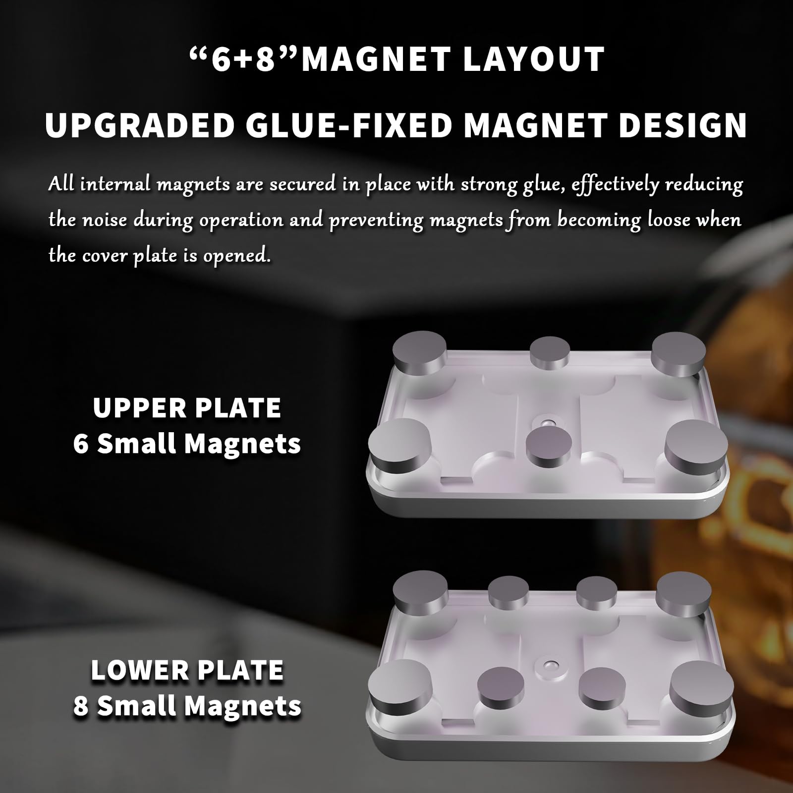 HIDEDC Mountain Fidget Slider glue-fixed design reduces noise and sticking.