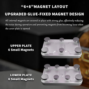 HIDEDC Mountain Fidget Slider glue-fixed design reduces noise and sticking.