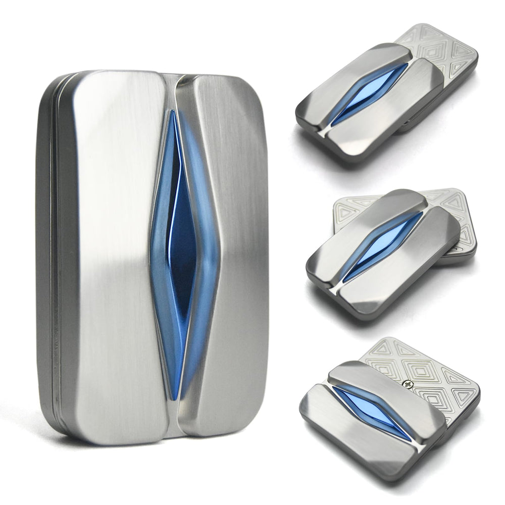 HIDEDC Mountain Fidget Slider top view shows premium alloy finish for a smooth tactile feel.