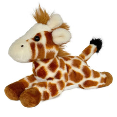 Hideekoog giraffe plush lying down offers a cozy bedtime companion.