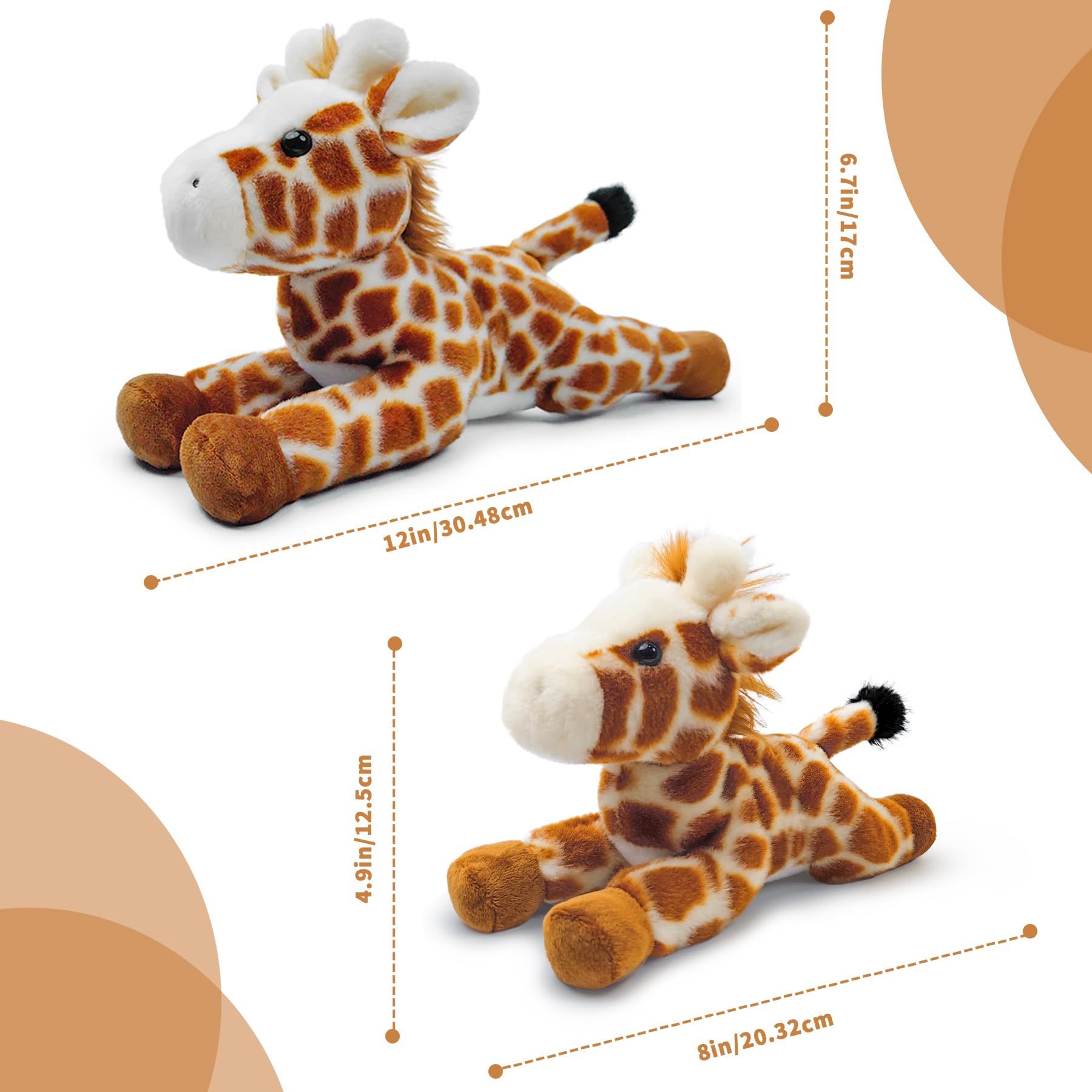 Hideekoog giraffe plush fabric close-up showcasing soft texture and finish