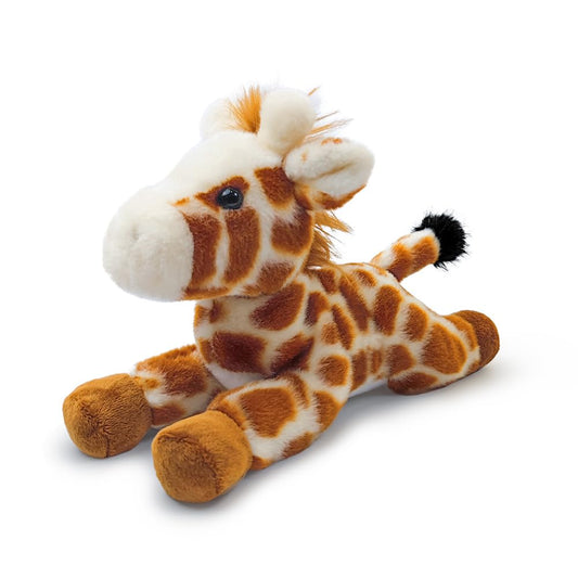 Hideekoog giraffe stuffed animal lying down, 8-inch plush, cozy bedtime companion