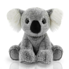 Hideekoog Koala stuffed animal in 8.5-inch size, ideal for cuddles on the go.