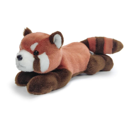 Hideekoog 12-inch red panda lying-down plush for cozy hugs