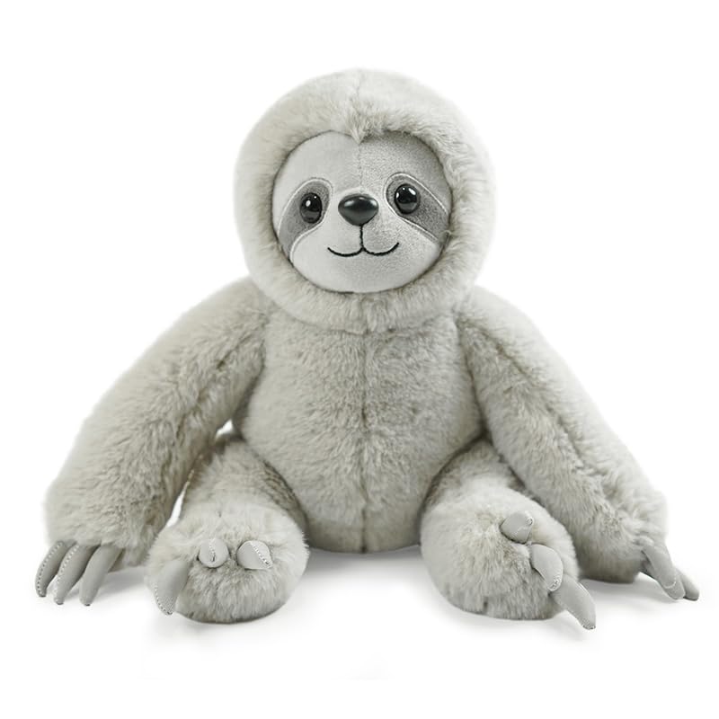 Hideekoog realistic sloth plush standing posture for kids room decor