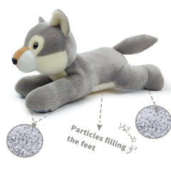 Hideekoog wolf in baby room decor doubles as a cuddle buddy.