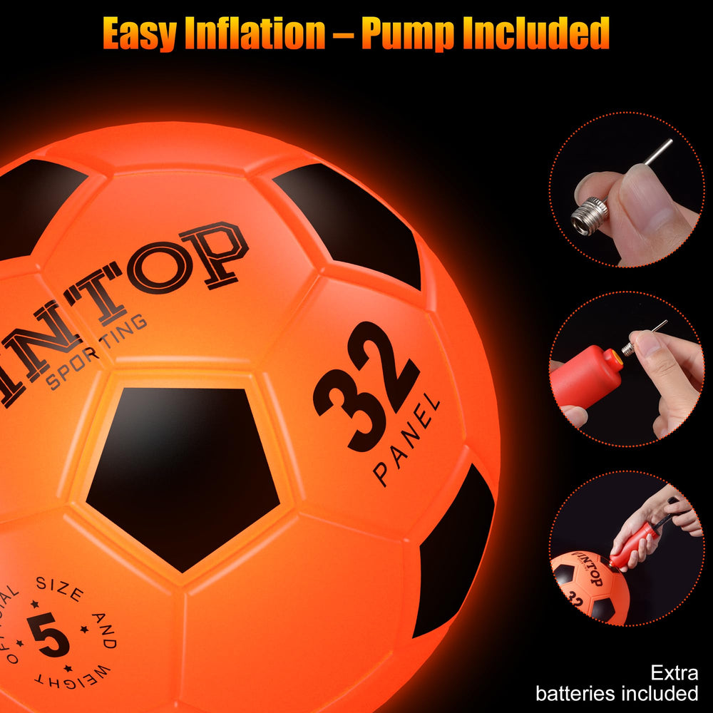 HIEMAO Size-5 Durable Soccer Ball withstands strong kicks for lasting fun
