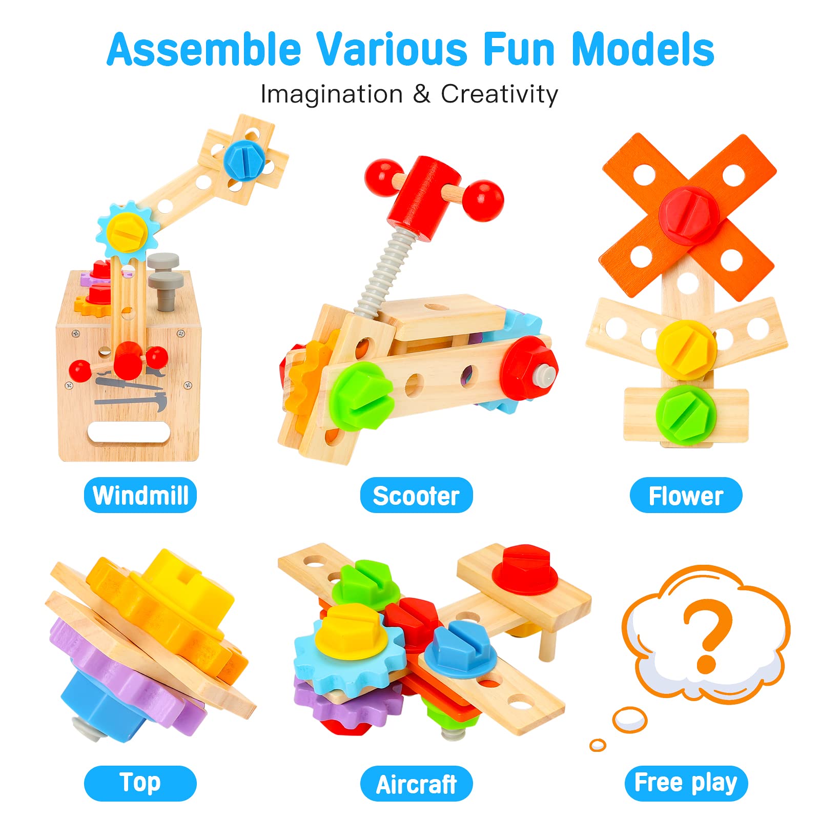 Hieoby gears invite logical thinking through rotating pieces and hands-on play.