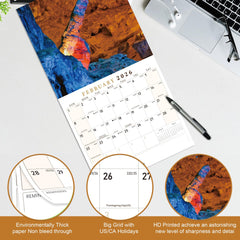 HiFulerr Natures Dongs Calendar 2026 March layout supports tracking holidays and chores with laughs.