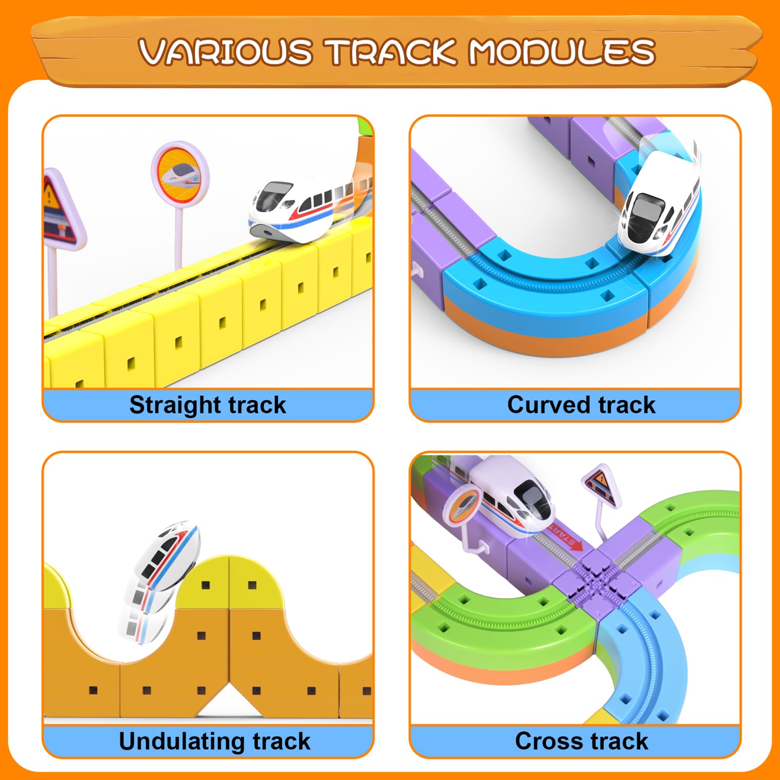 Hifun train set dinosaur world theme sparks storytelling during playtime.