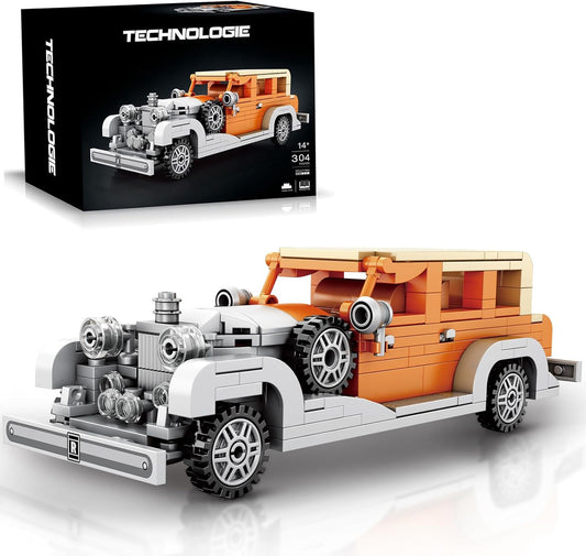 High GODO Classic Car Set with detailed body for a stylish desktop display.