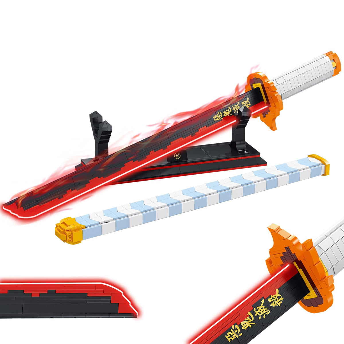 HIGH GODO Demon Sword assembly in progress for cosplay display