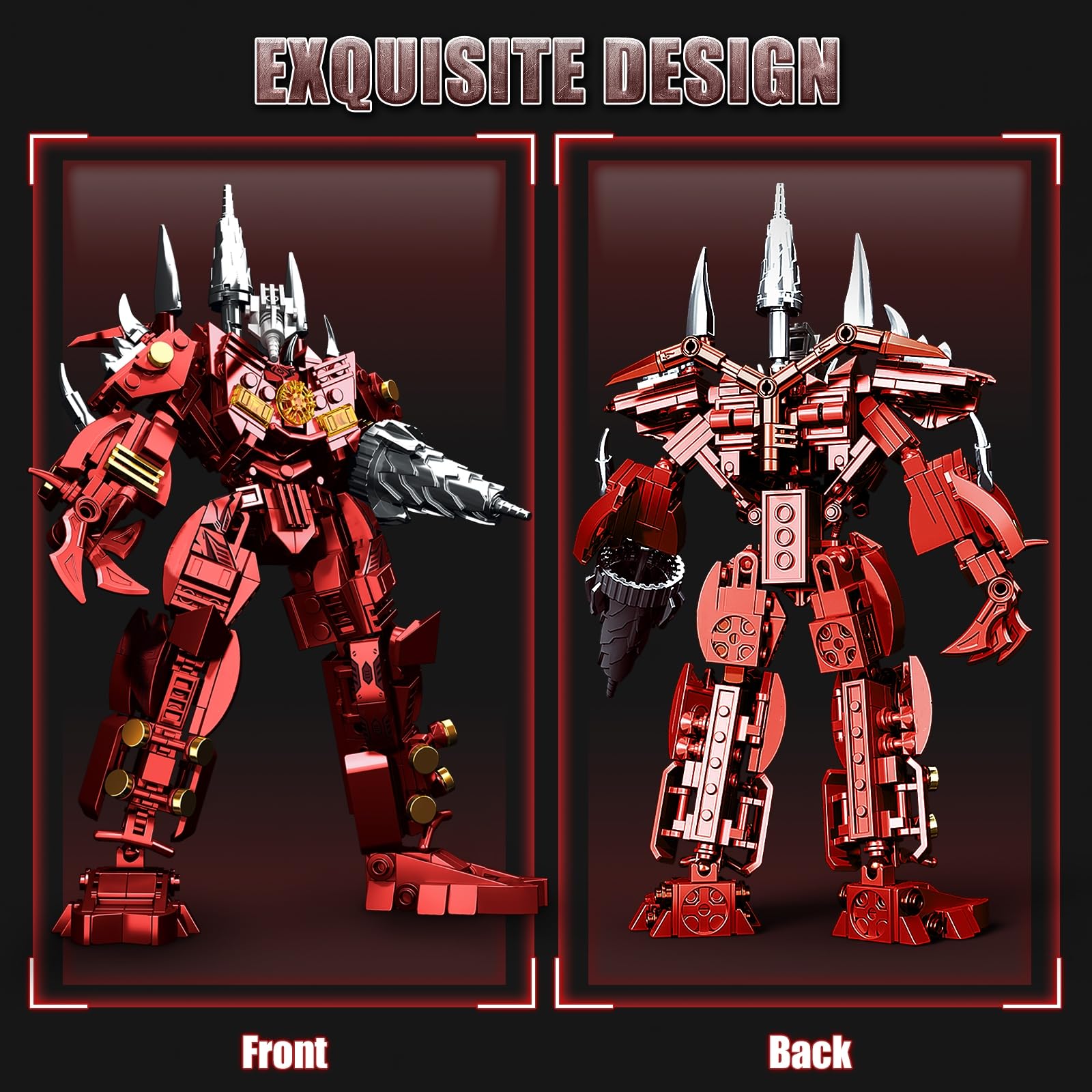 HIGH GODO display-ready mech collection enhances desk or shelf ambience.