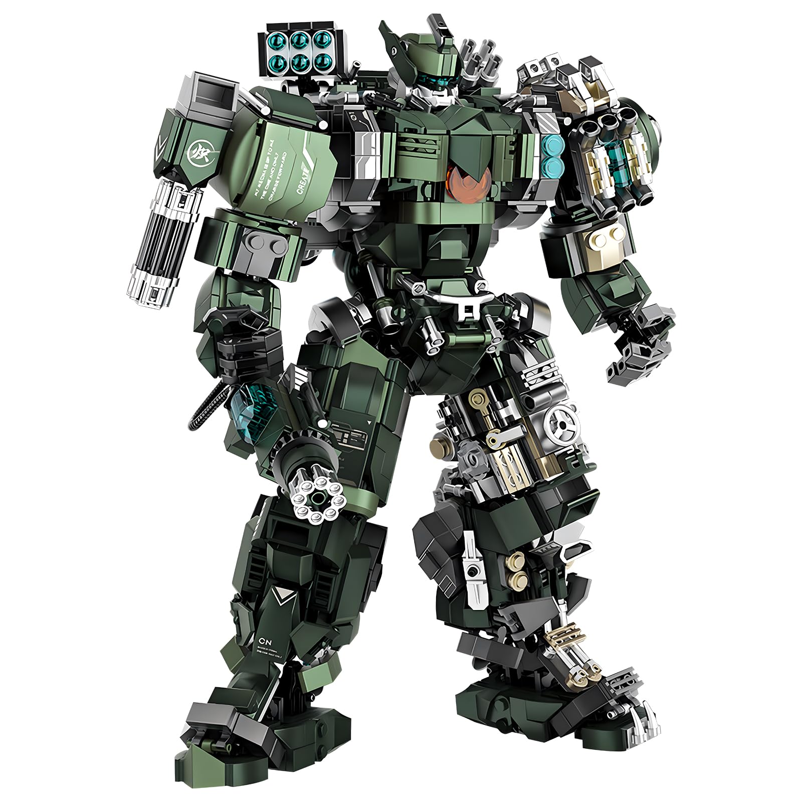 HIGH GODO mech model with assembly-ready pieces for dynamic poses and display
