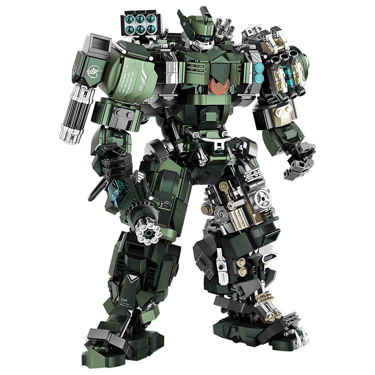 HIGH GODO mech model with assembly-ready pieces for dynamic poses and display