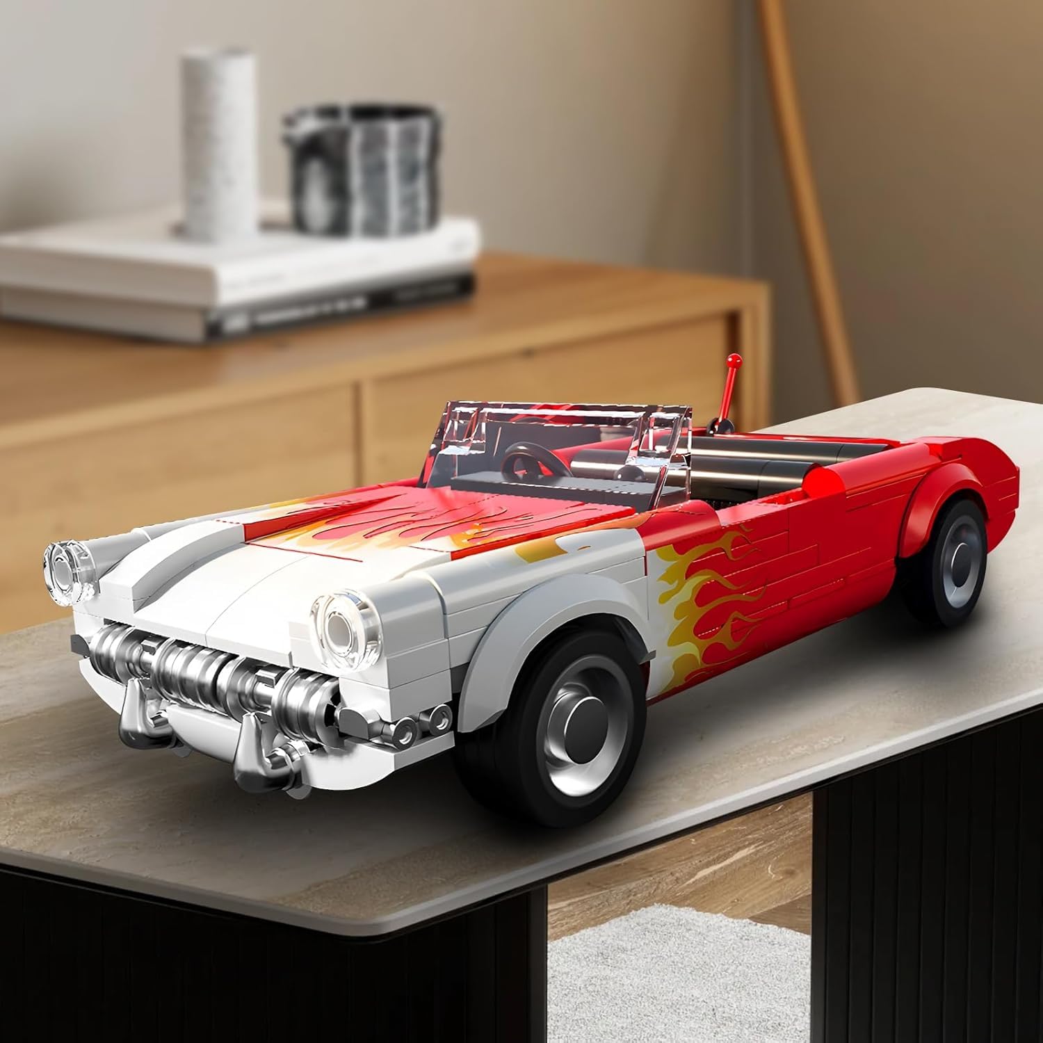 HIGH GODO Race Car Blocks Set parts pack for building and expansion