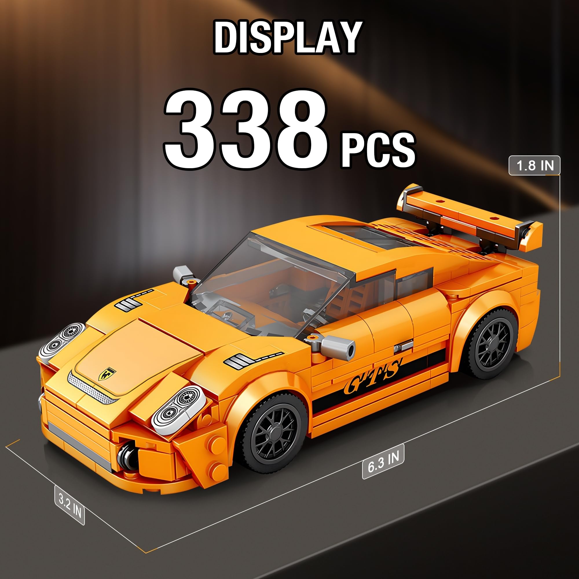 HIGH GODO Speed Racing Cars building set display-ready piece compatible with other brands