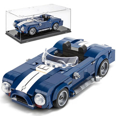 HIGH GODO sports car building set with open-top design for display-ready realism.