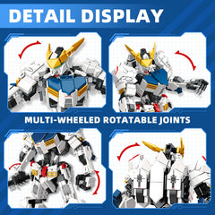 HIGH GODO transforming robot building set fighter jet form reveals versatile pose options