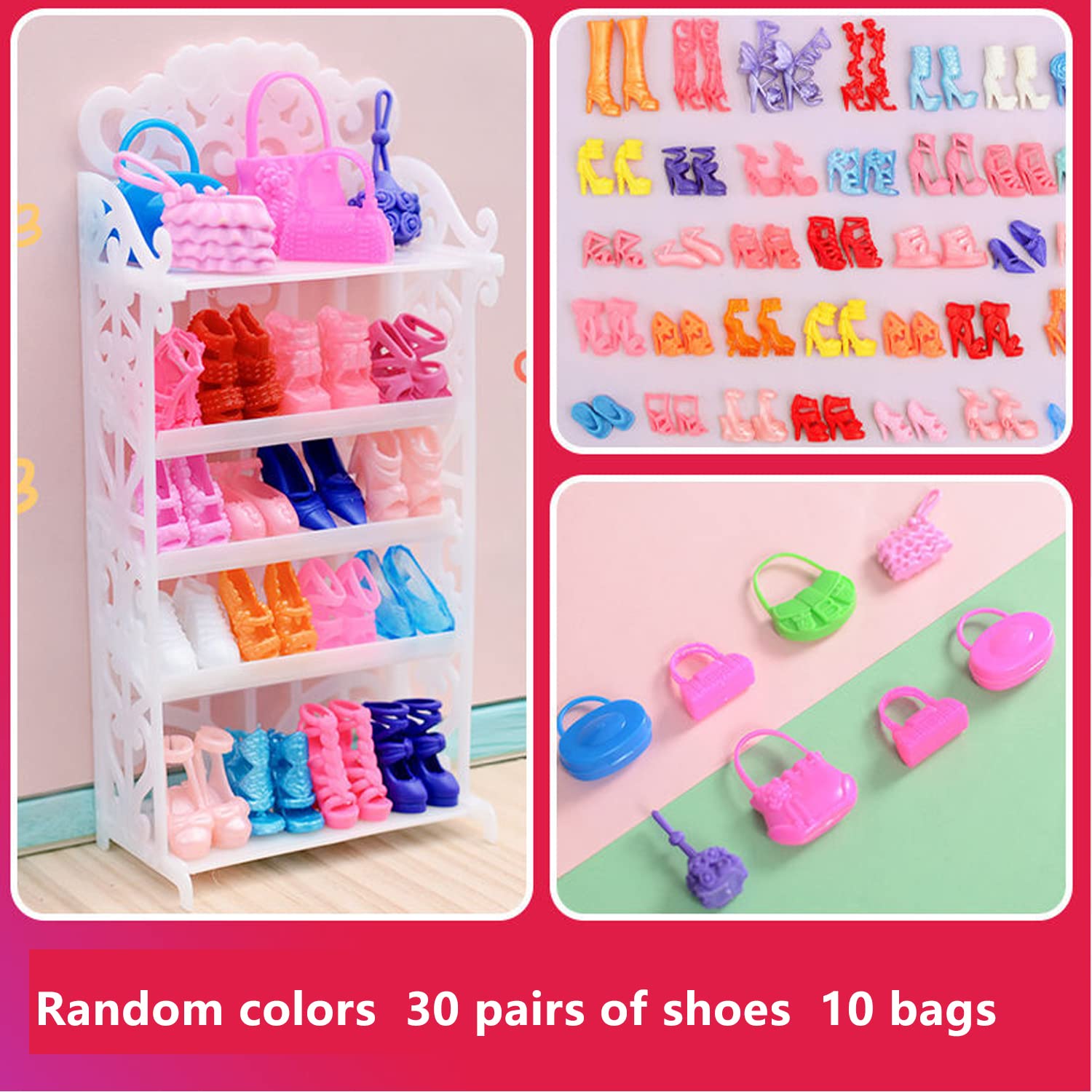 HighFun colorful doll shoes collection fuels imaginative dress-up
