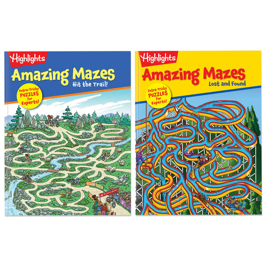 Highlights for Children Amazing Mazes 2-Pack cover inviting screen-free fun