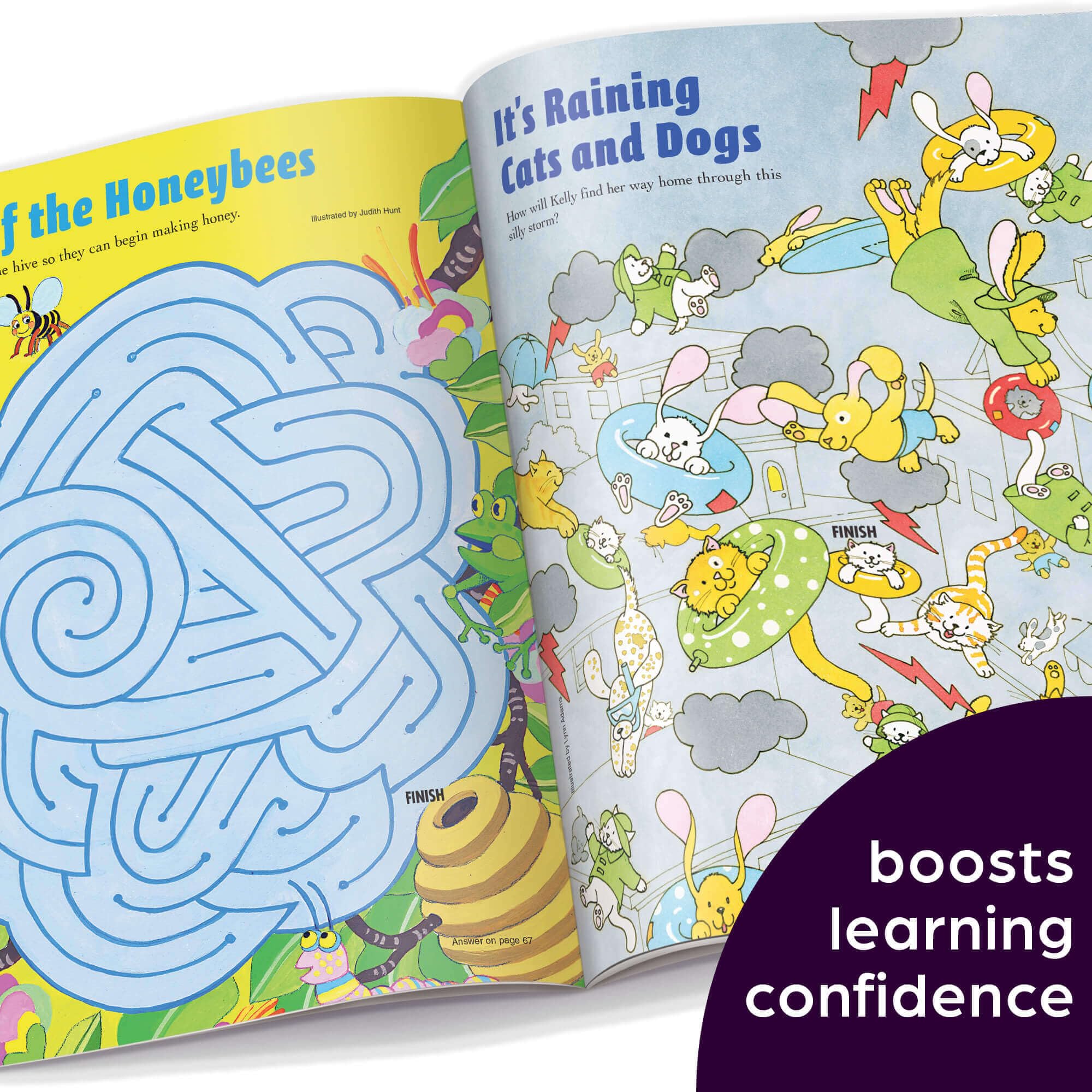 Highlights for Children Amazing Mazes maze pages boost fine motor skills and concentration.