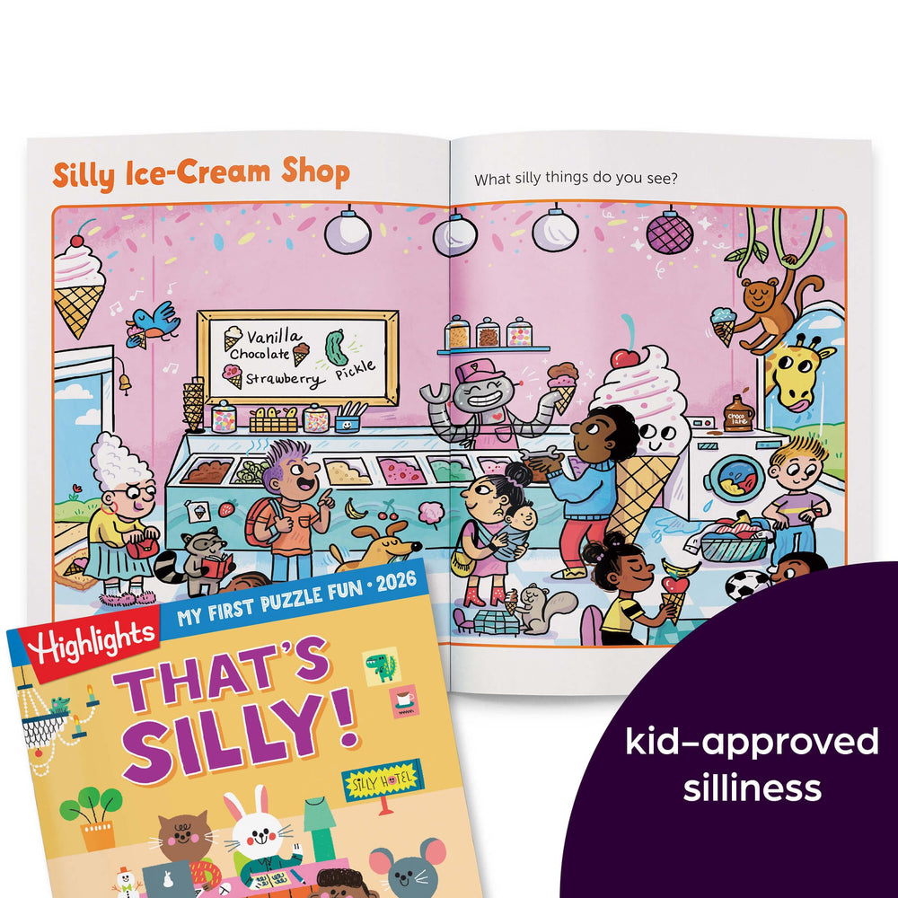 Highlights for Children My First Puzzle Fun 2026 travel activity page for on the go fun