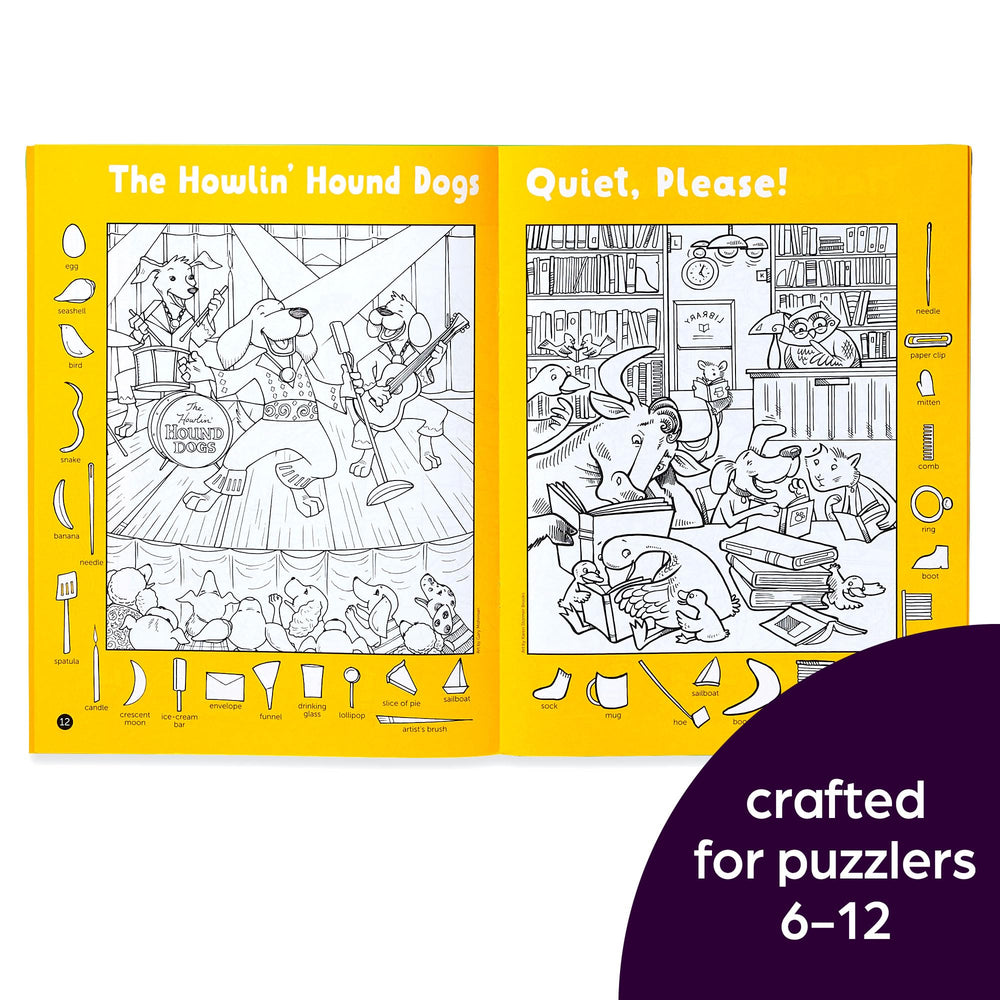Highlights four-book set puzzle pages — coloring opportunities after solving puzzles