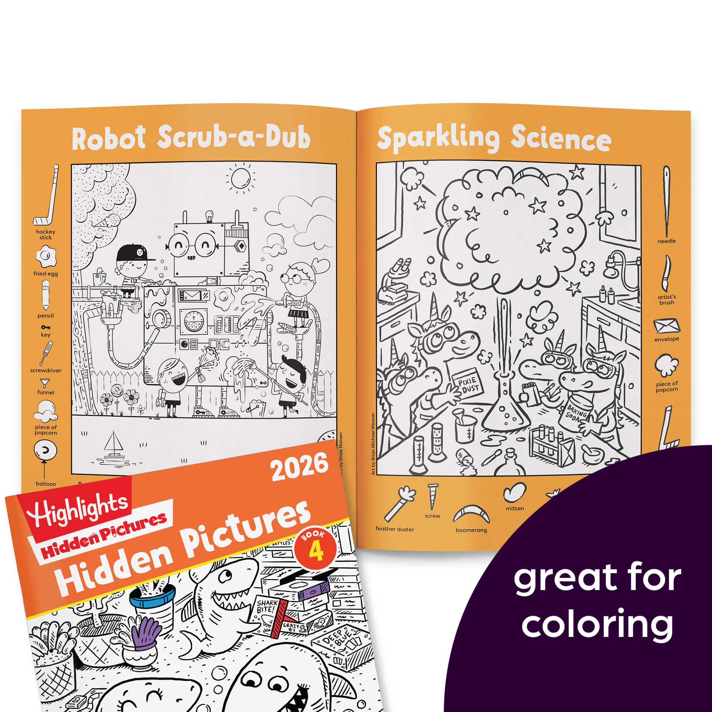 Highlights Hidden Pictures 2026 seek-find-page image enables versatile, travel-friendly play.