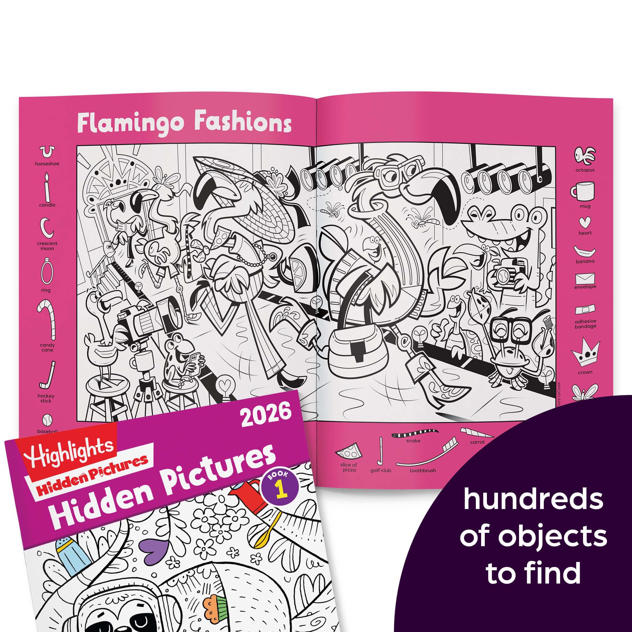 Highlights Hidden Pictures 2026 puzzle-scene-1 image, inviting focused observation and quiet play.