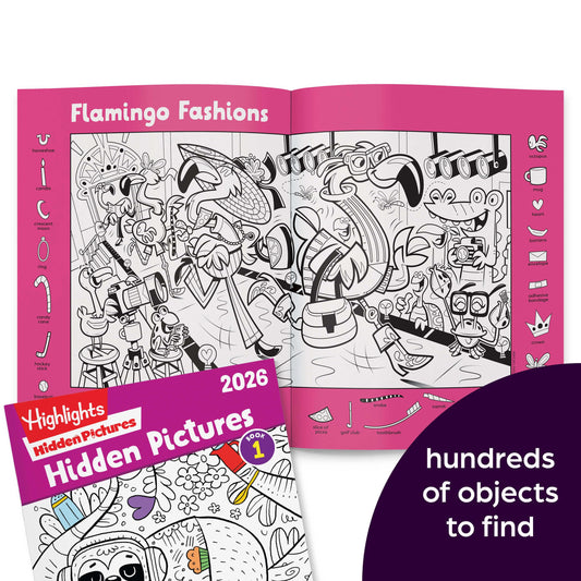 Highlights Hidden Pictures 2026 puzzle-scene-1 image, inviting focused observation and quiet play.