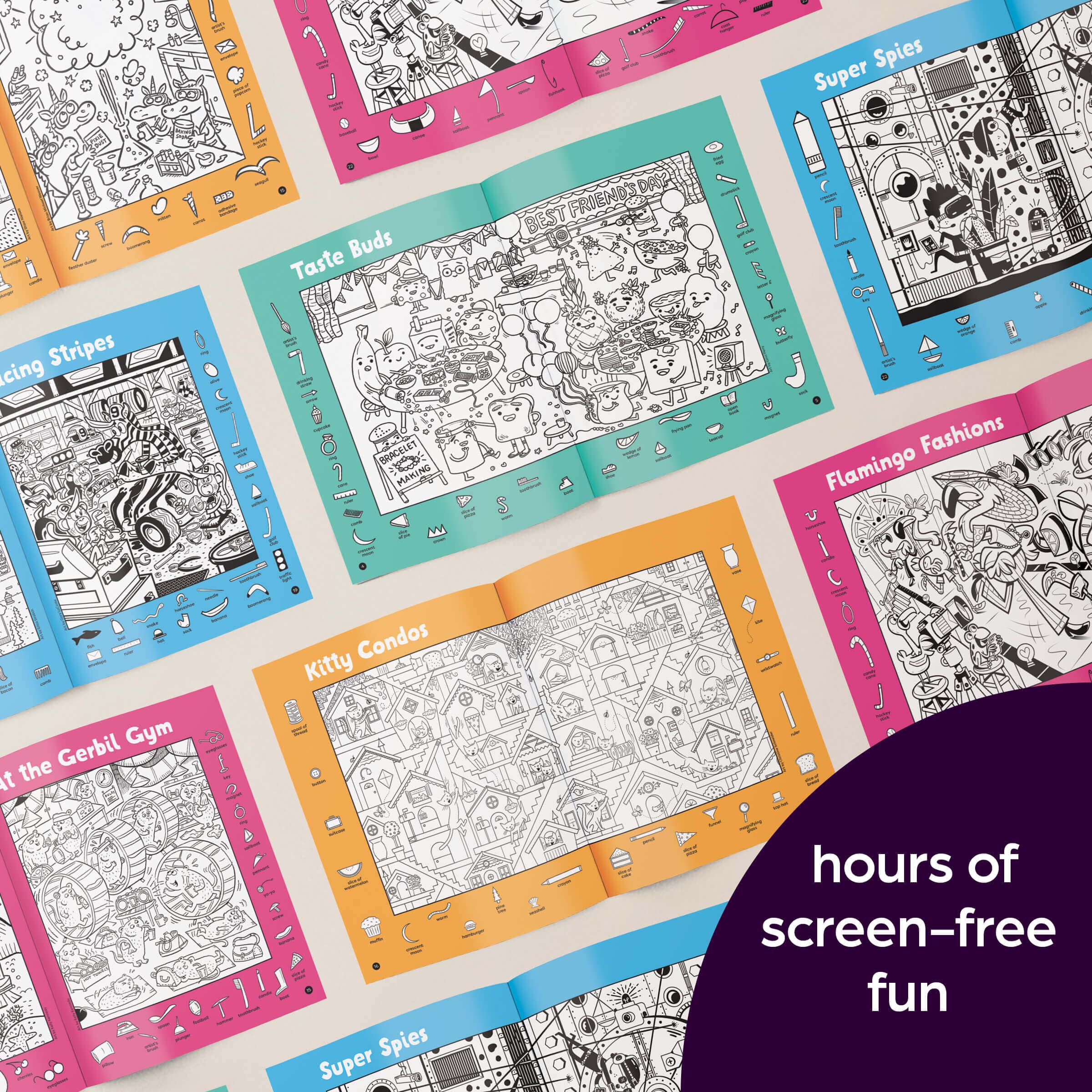 Highlights Hidden Pictures 2026 bundle-pack image signals a complete four-book gift option.