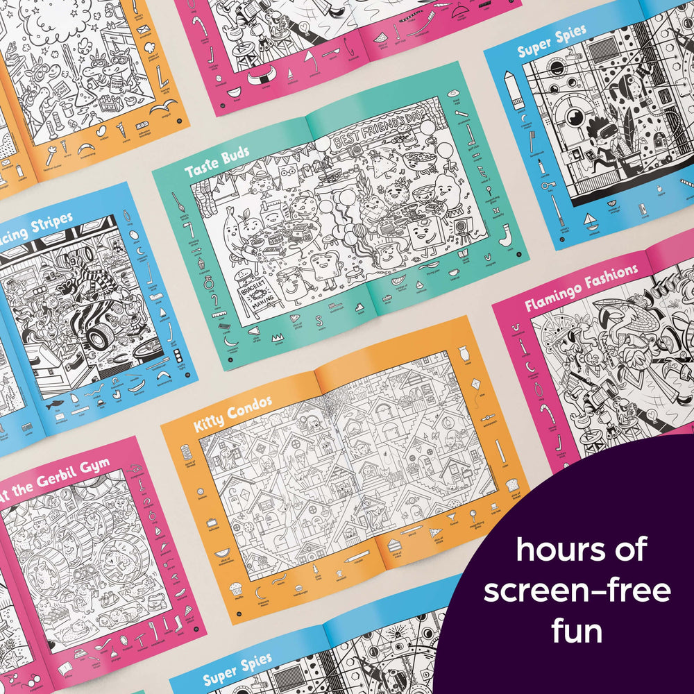 Highlights Hidden Pictures 2026 bundle-pack image signals a complete four-book gift option.