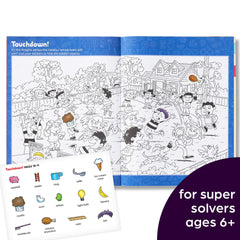 Highlights for Children backpack-friendly books fit puzzles in a bag.