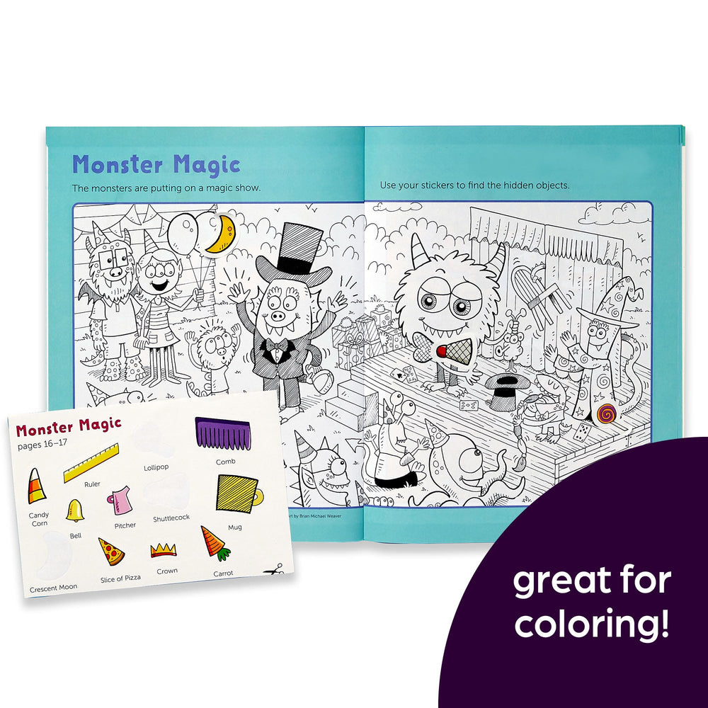Highlights My First Hidden Pictures 2023 handwriting practice spread encourages early writing skills.