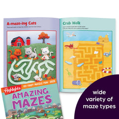 Highlights My First Puzzle Fun spot-the-differences page encouraging focus and visual discrimination