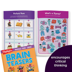 Highlights Puzzle Fun Amazing Mazes page challenges pathfinding and hand-eye coordination.