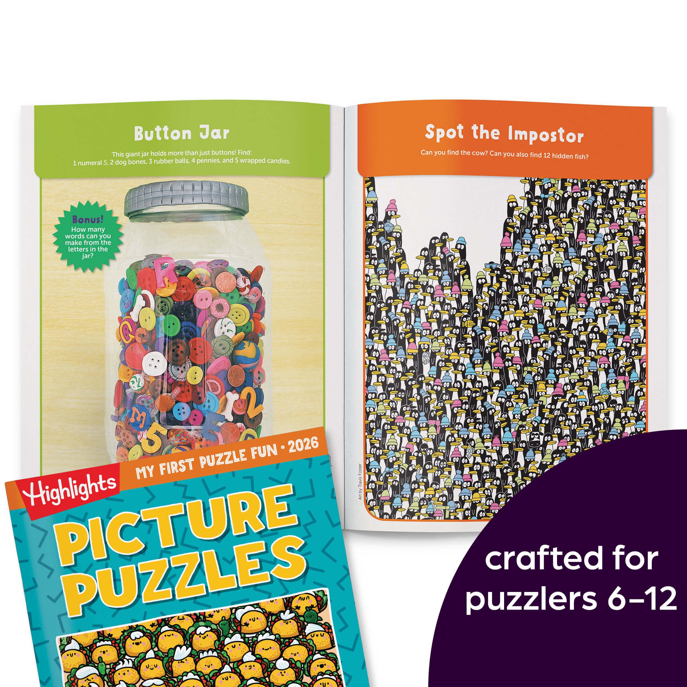 Highlights Puzzle Fun Word Puzzles pages boost vocabulary and spelling in play.