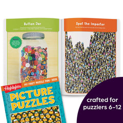 Highlights Puzzle Fun Word Puzzles pages boost vocabulary and spelling in play.