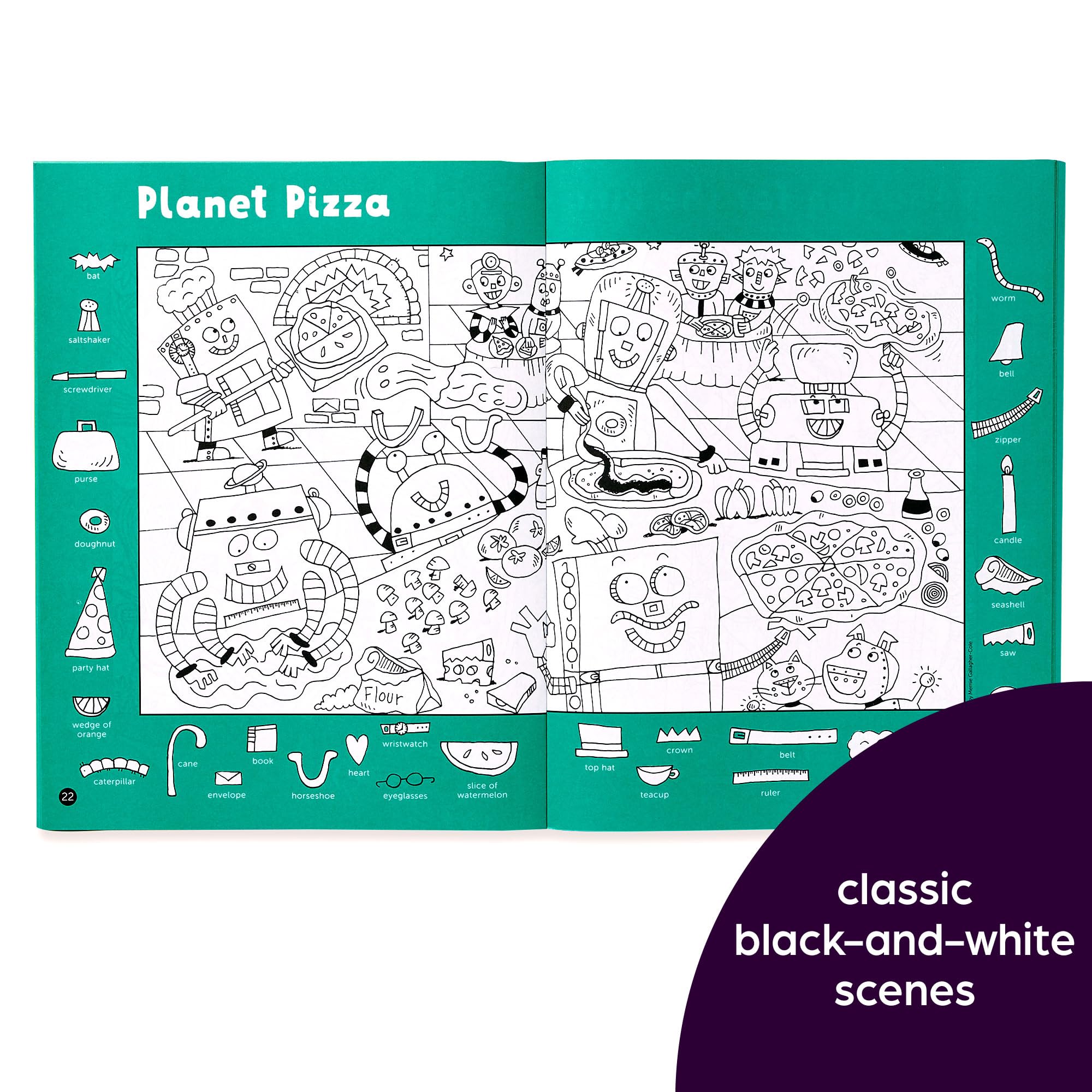 Highlights travel-friendly puzzle set — compact for easy packing